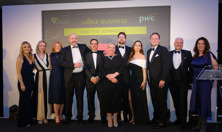 The MHR team at at TheBusinessDesk.com’s, ‘Business of the Year’  awards