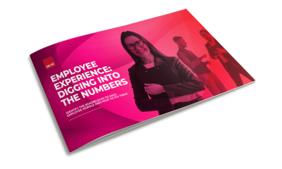 Employee Experience Report front cover, title of Digging into the numbers.